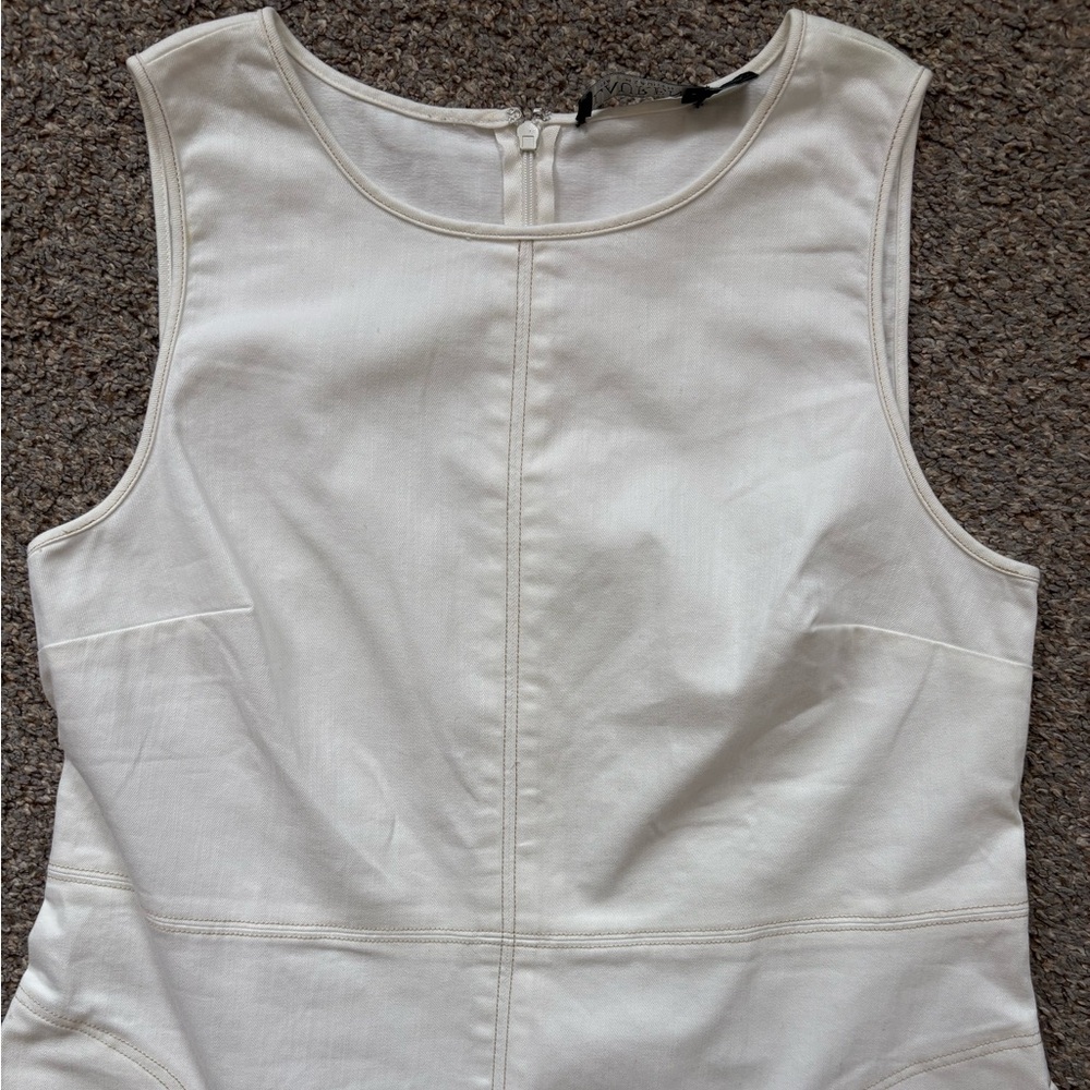 Lauren Ralph Lauren Ivory Sheath Dress Size 10 - Picture 9 of 14